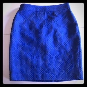 Vibrant Blue Pencil Skirt
